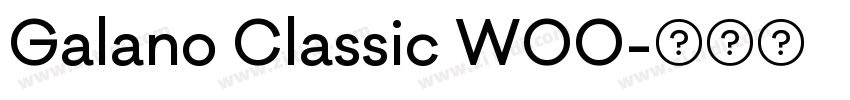 Galano Classic W00字体转换